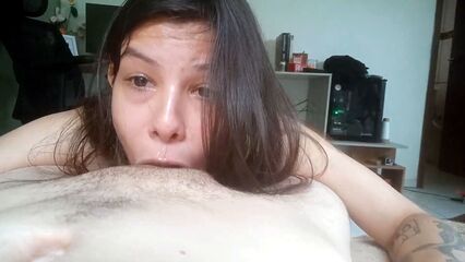 Красивый глубокий качественный минет с проглотом спермы