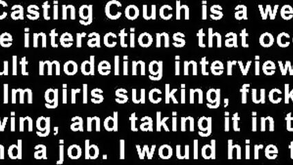 Худая блондинка на первом анальном кастинге